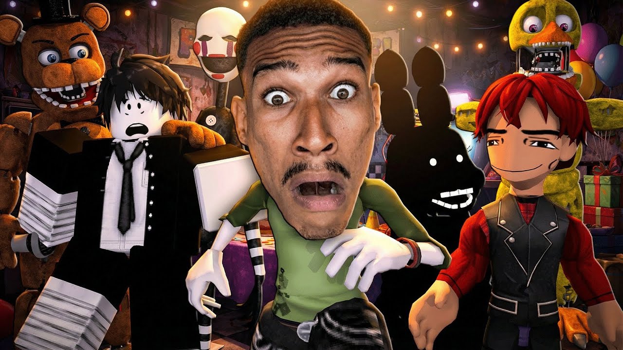 5 BOCÓS PASSANDO MAL NO FNAF MAIS DIFÍCIL E MACABRO DO ROBLOX 