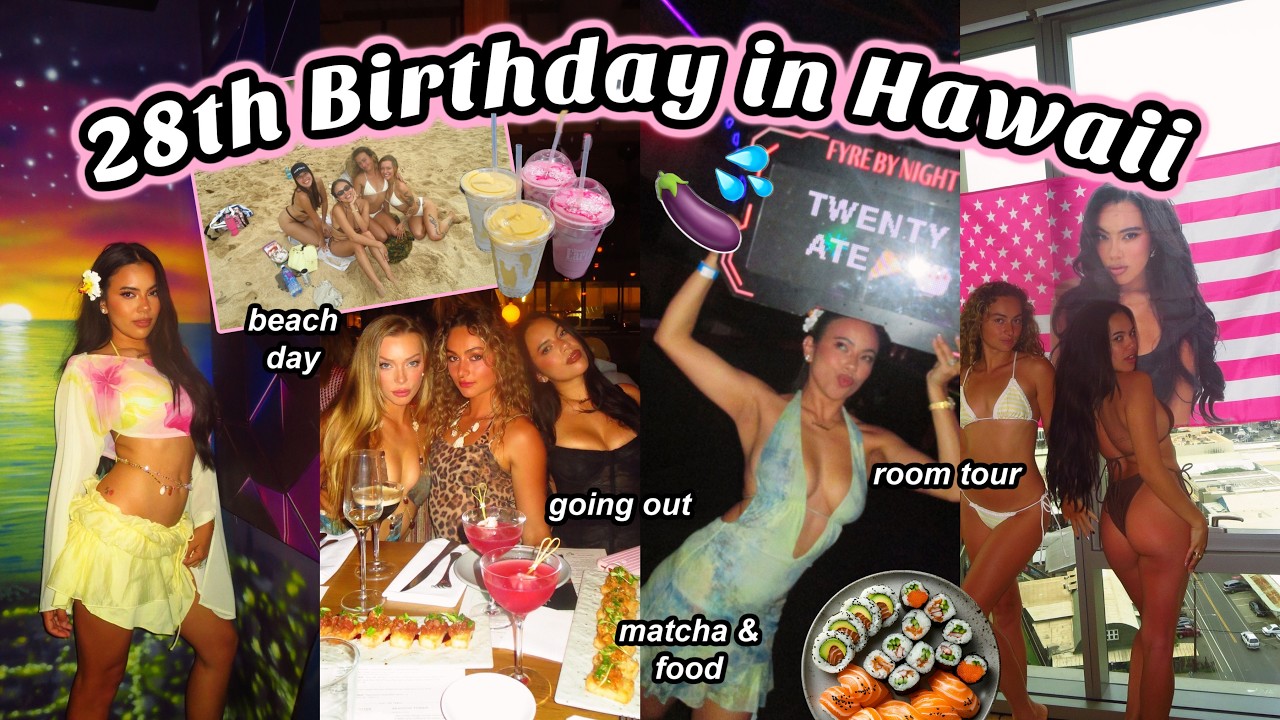 MY 28TH BIRTHDAY VLOG IN HAWAII!! Room Tour, Going Out, Karaoke, Beaches, Food & More!