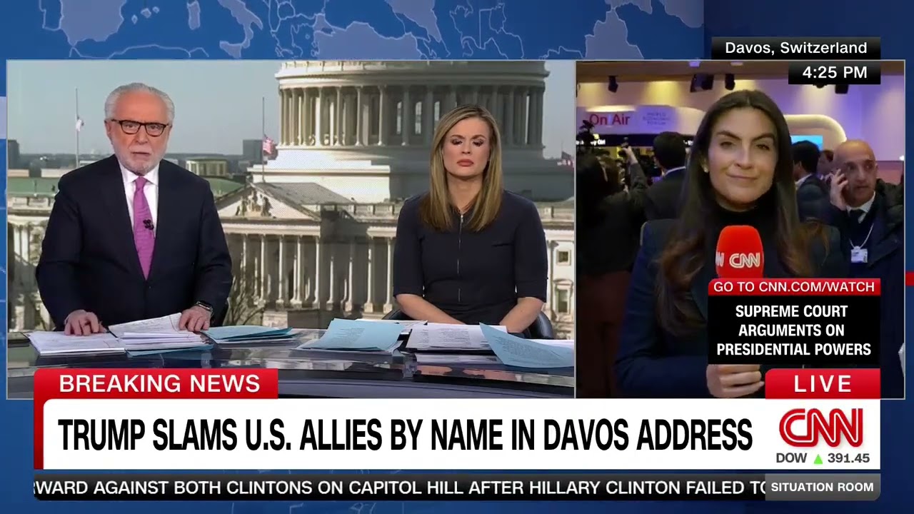 Журналист CNN Вольф Блитцер высоко оценил &laquo;очень сильную&raquo; речь Трампа в Давосе.