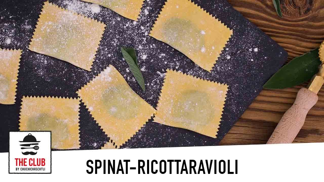 Selbstgemachte Spinat-Ricotta Ravioli | theclub.ch | Rezept #98