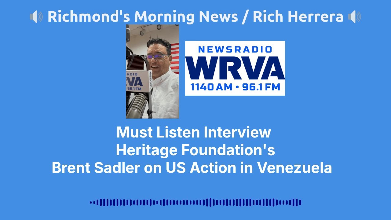 Brent Sadler Exposes Venezuela&rsquo;s Role in Narco-Terrorism | Rich Herrera | WRVA