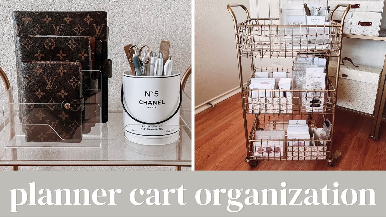 Planner Cart Organization | Organize With Me | Organization Refresh