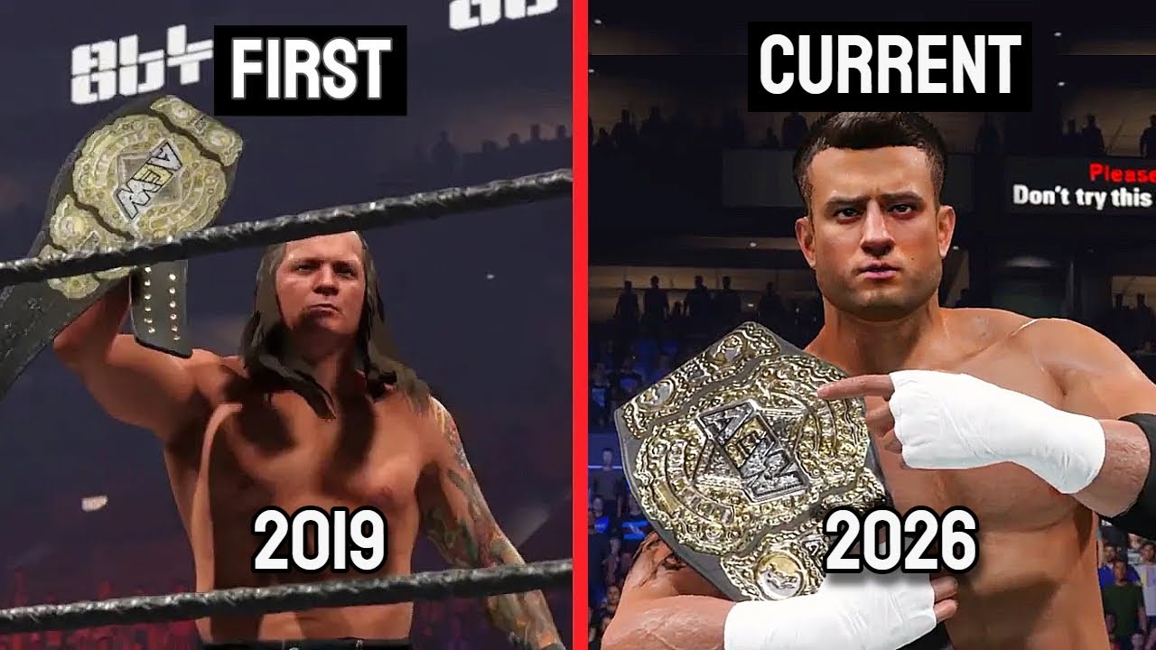 EVERY AEW World Champion Ever! (2019 - 2026) - WWE 2K Highlights