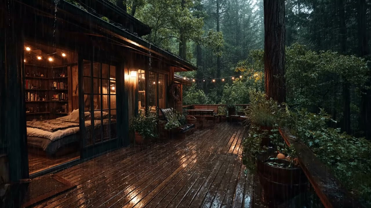 Sleep Music with Gentle Rain Sounds for Deep Stress Reduction