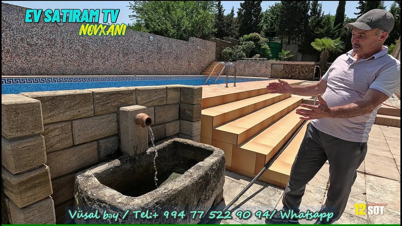 Sahibindən 👉 Birbaşa Endirim Açıqlaması!🏡 Novxanıda Bağlı Bağçalı Hovuzlu Villa! ✨/ EV SATIRAM TV