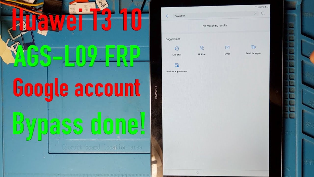 Huawei T3 10 AGS L09 FRP Google Account bypass Android 8 0 0