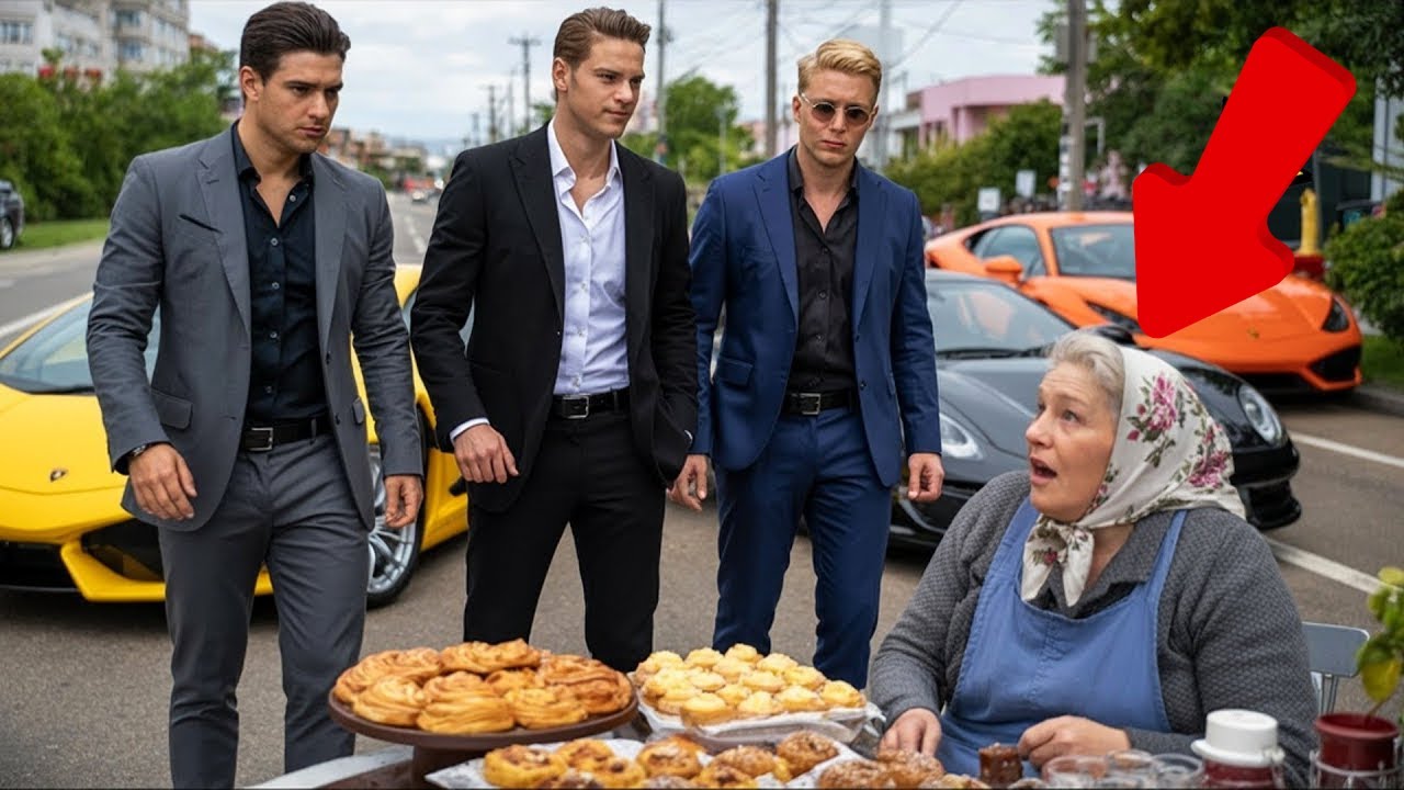 Grand-mère a nourri les triplés. Après de nombreuses années, trois Lamborghini l'ont approchée!