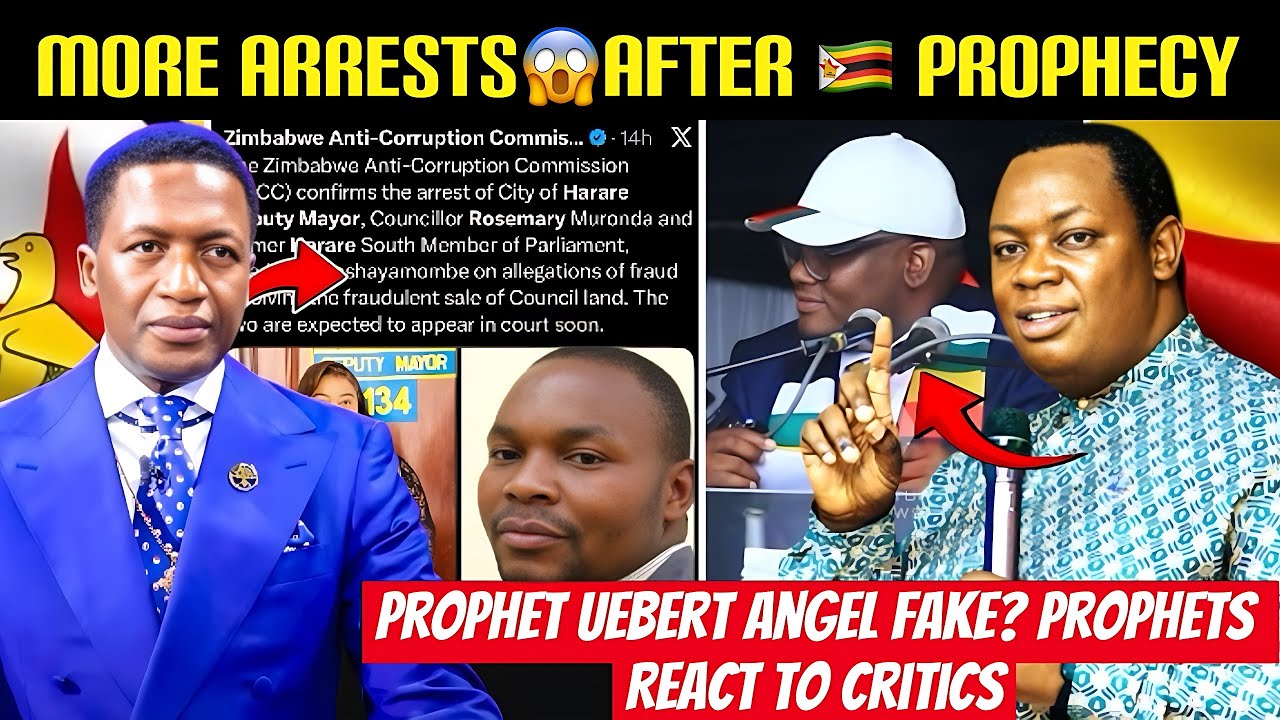 BREAKING‼️Prophet Uebert Angel🇿🇼Prophecy😱More Politicians ARRESTED😳Prophet Gerry Responds To Critics