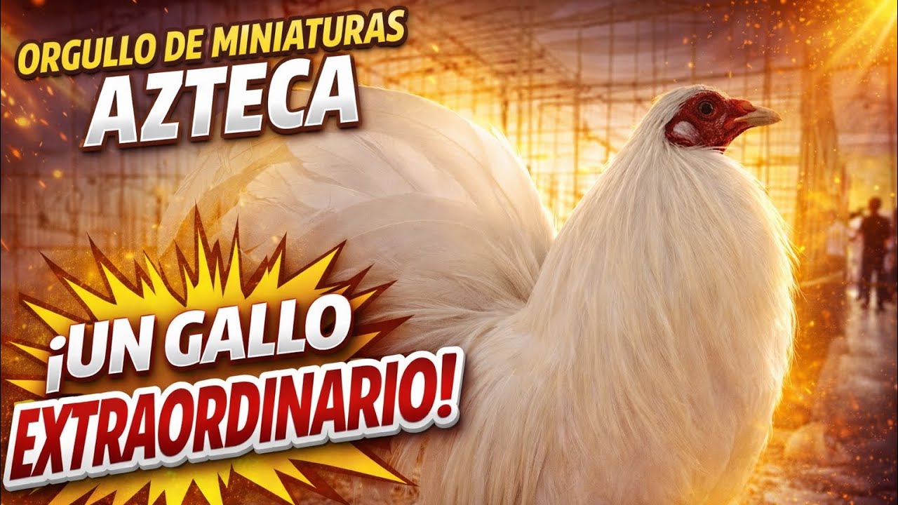Orgullo Azteca 🏆 Gallitos Miniatura que Conquistaron la Belleza en la Expo San Juan