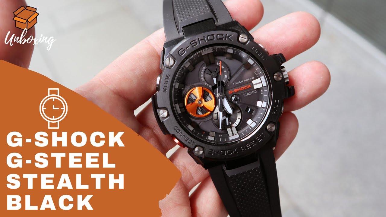 UNBOXING 2020 G-SHOCK G-STEEL STEALTH BLACK GSTB100B-1A4