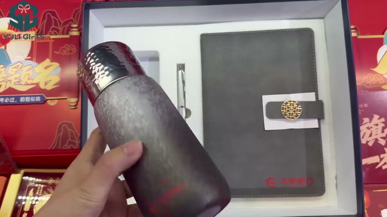 Promotional & Business Gift Set Item-Titanium Cup Notebook #titanium #notebook #giftbox