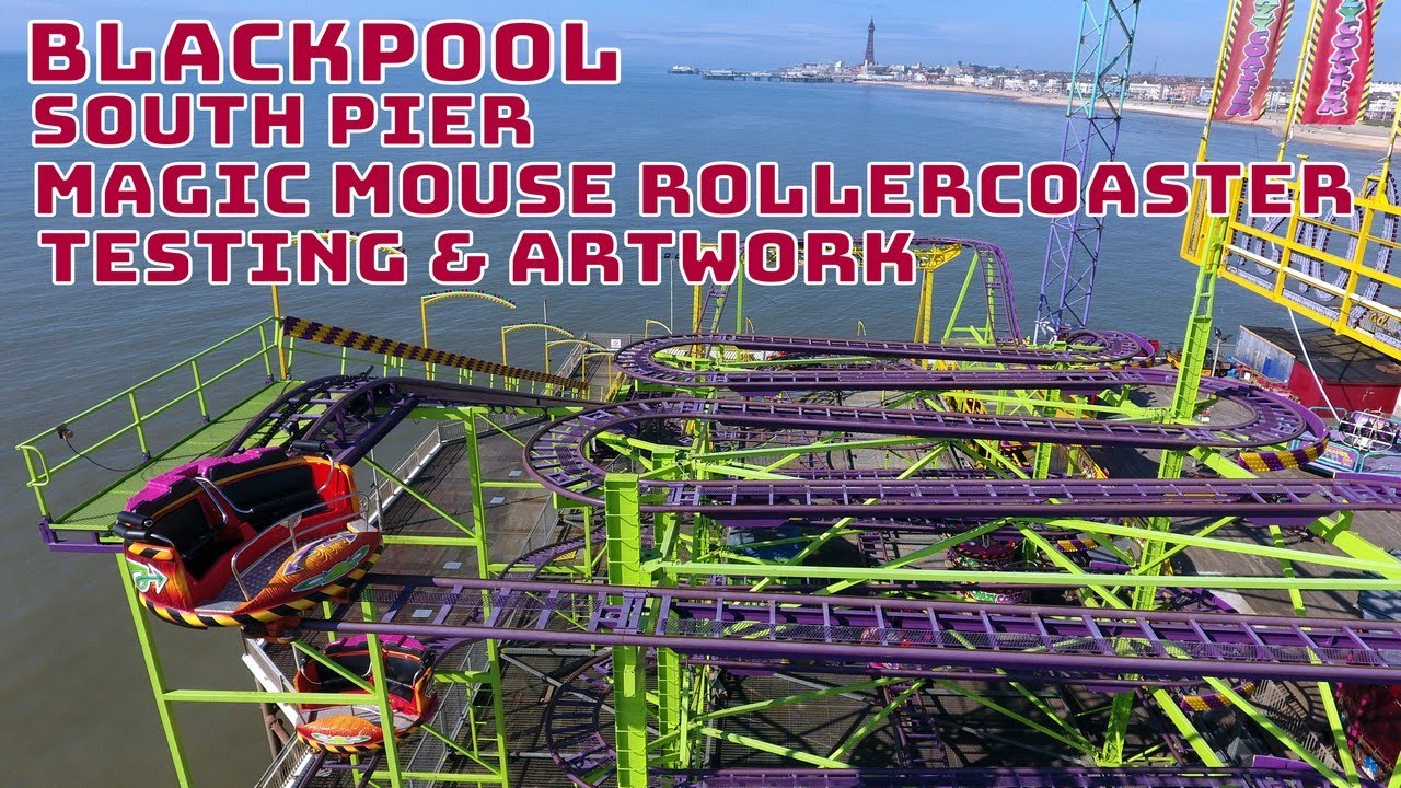Blackpool South Pier Magic Mouse Rollercoaster Testing