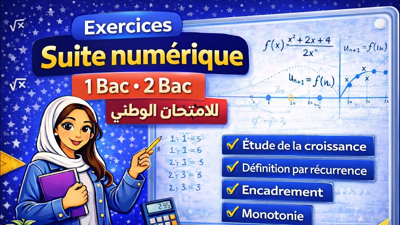 📌Exercice Suite Numérique 🔥 شرح شامل | 1BAC & 2BAC | الاستعداد للامتحان الوطني