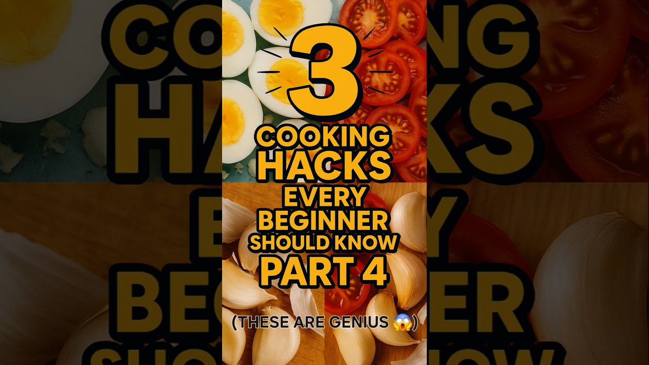 3 Cooking Hacks Every Beginner Should Know #cooking #food #foryou #recipe #fyp #diy