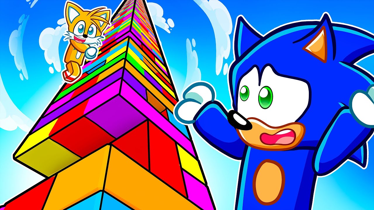 SONIC vs TAILS in Roblox GIANT JENGA!