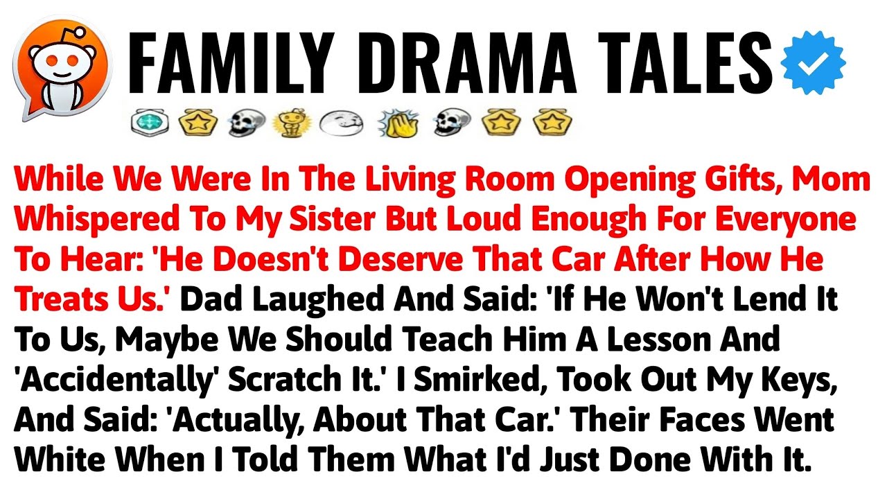 While We Were In The Living Room Opening Gifts, Mom Whispered To My Sister But Loud Enough For Every