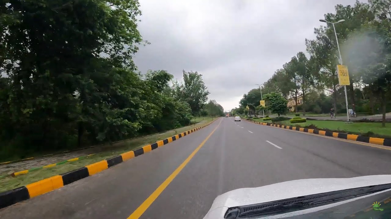Drive Through Margalla Road Islamabad in Rain