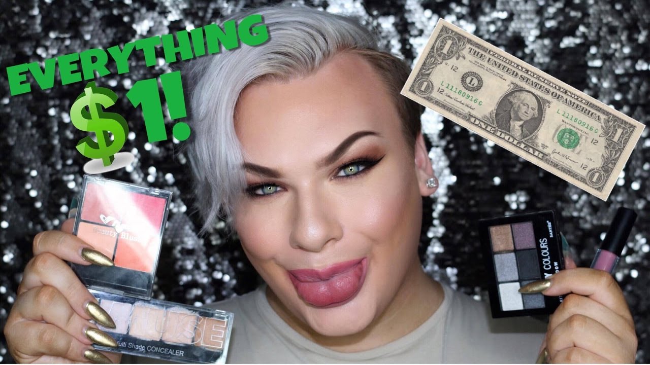 FULL FACE USING ONLY $1 MAKEUP PRODUCTS!