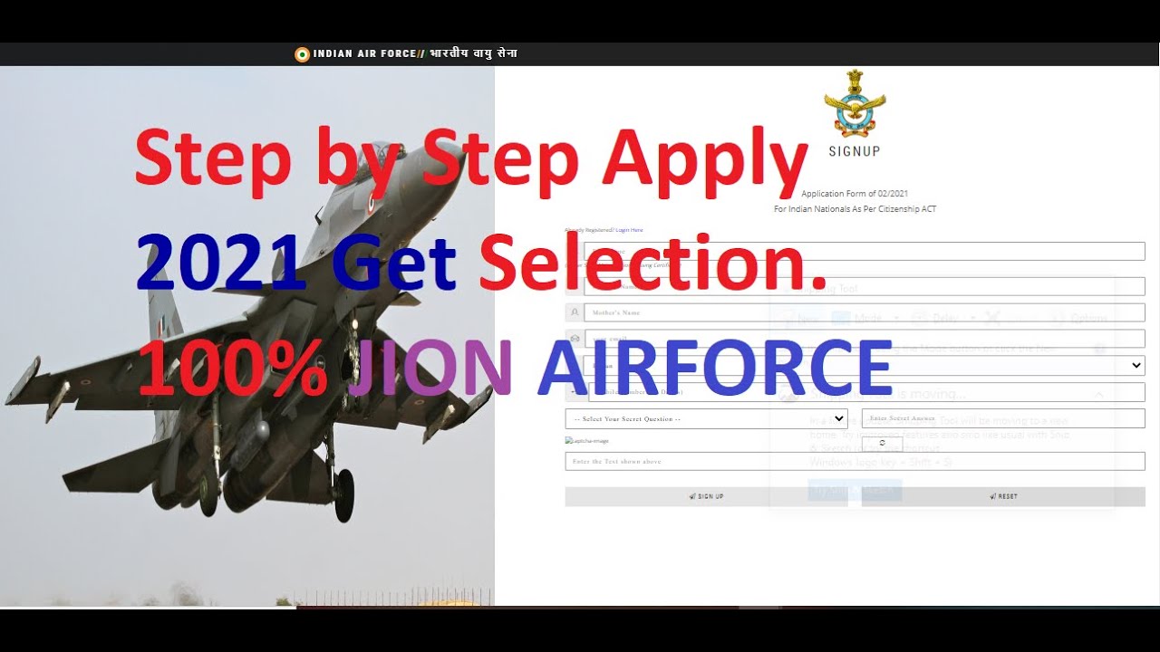 Air Force AFCAT 02/2021 Batch Online Form 2021 Kaise Bhare | How to fill AFCAT 2021 Online Form