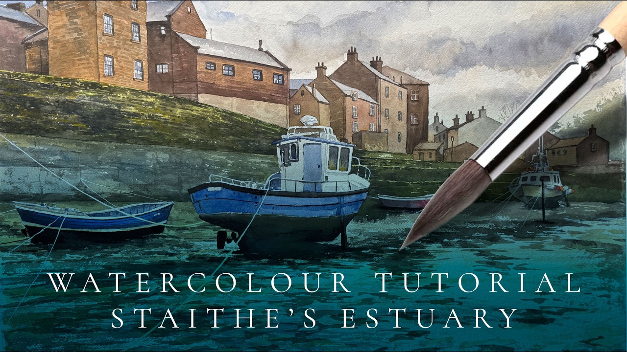 Watercolour Tutorial Staithes Part 4