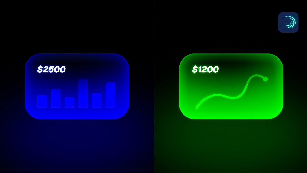 Инфографическая анимация Pro UI в легком движении.