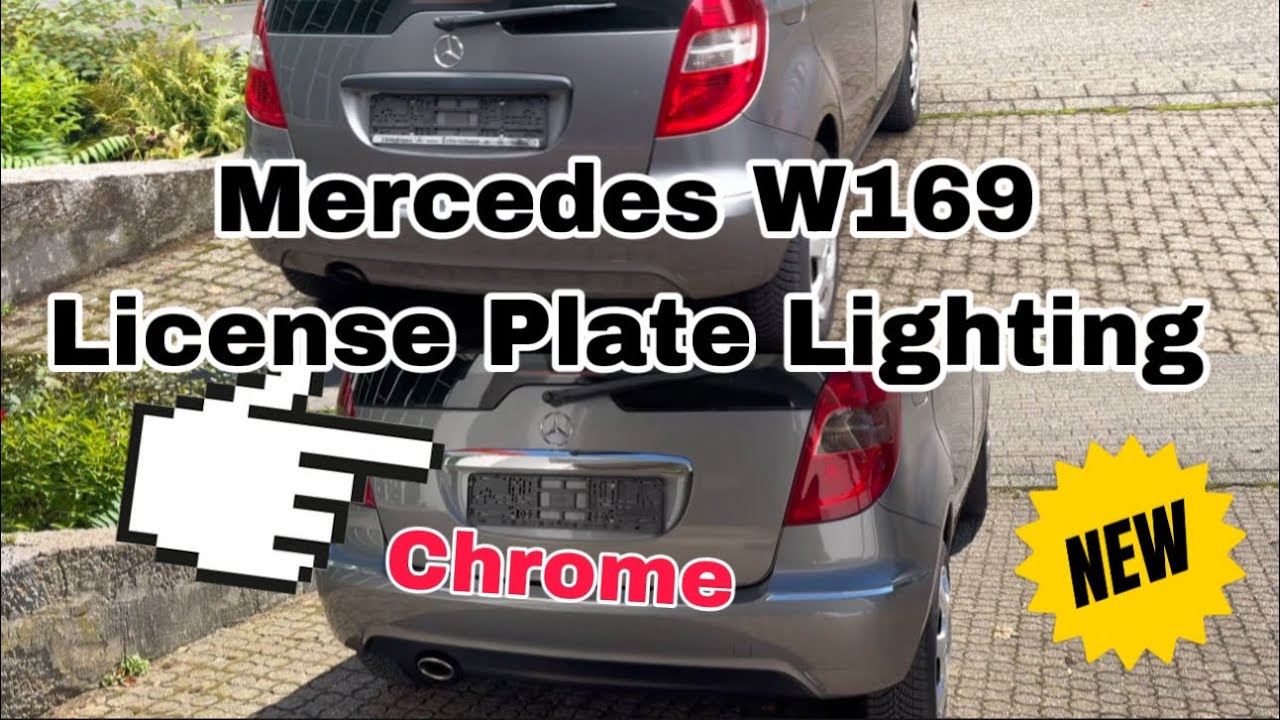 Mercedes A Klasse W169 Kennzeichen Beleuchtung Heckklappe Griff austauschen Bonus Alu Sport Pedale