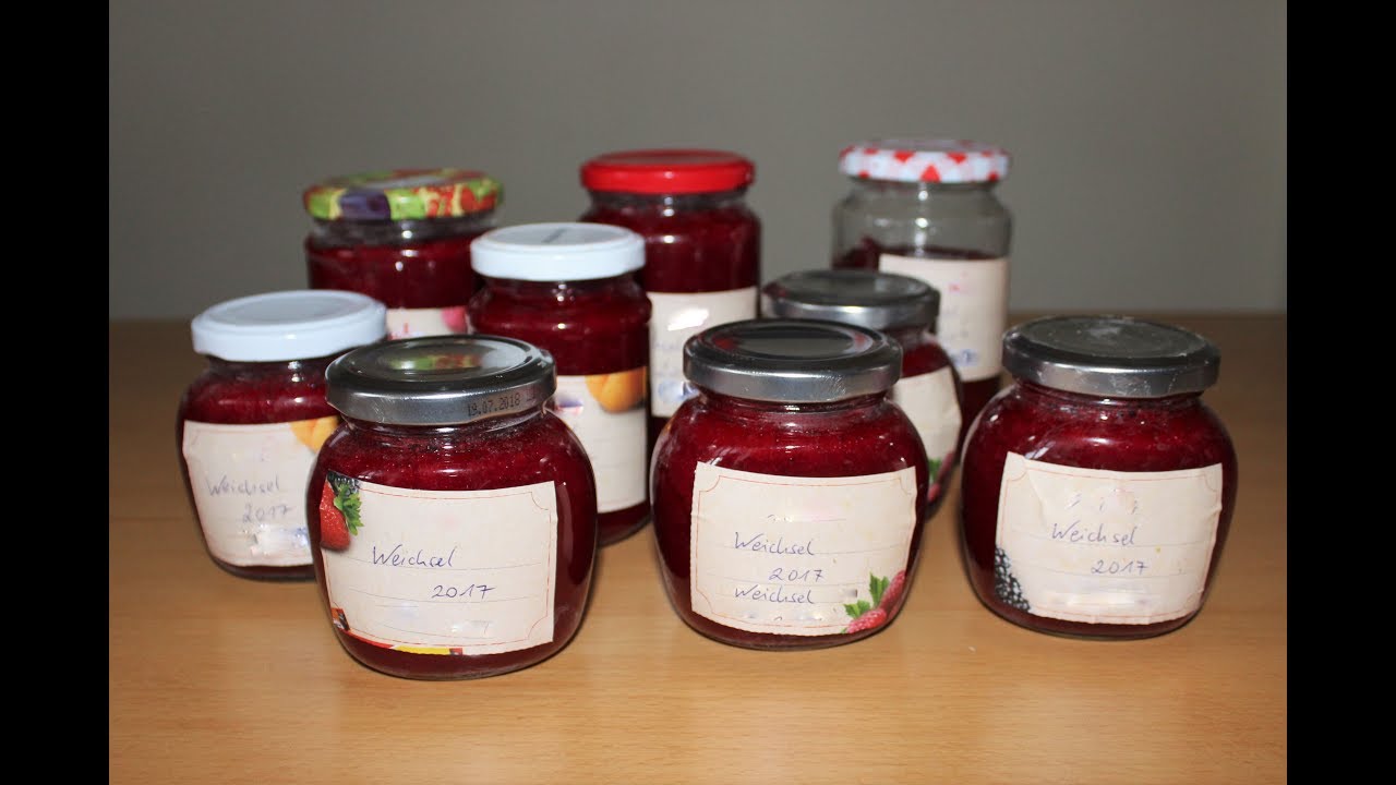 Weichselmarmelade/Sauerkirschkonfitüre selbst einkochen