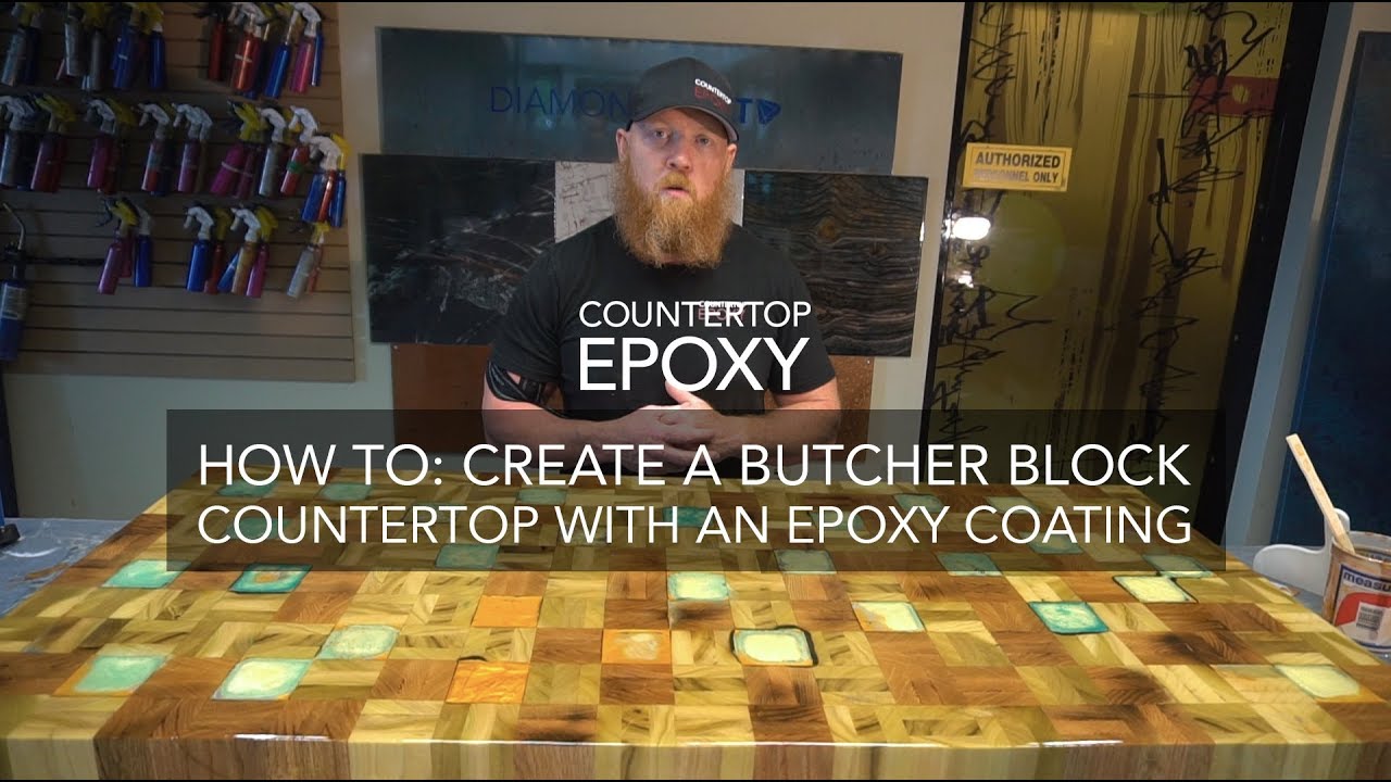 HOW TO - Butcher Block Countertop - Epoxy Butcher Block - Countertop Epoxy - Butcher Block DIY