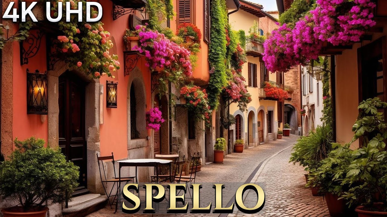 The Magic of Spello: Italy&rsquo;s Enchanting Flower Town 4k