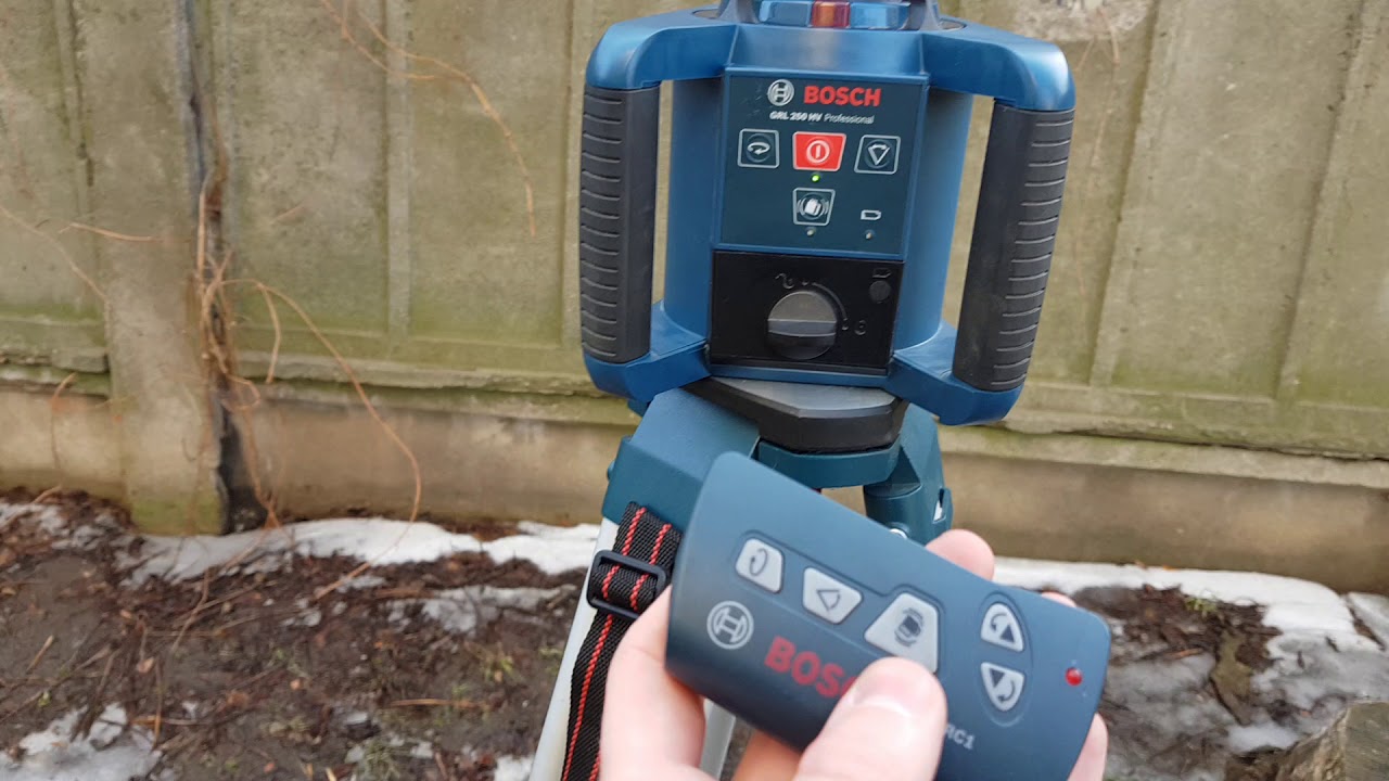 Тест Обзор Ротационный нивелир Bosch GRL250 HV Professional Магазин ЮВЭЛСТРОЙ