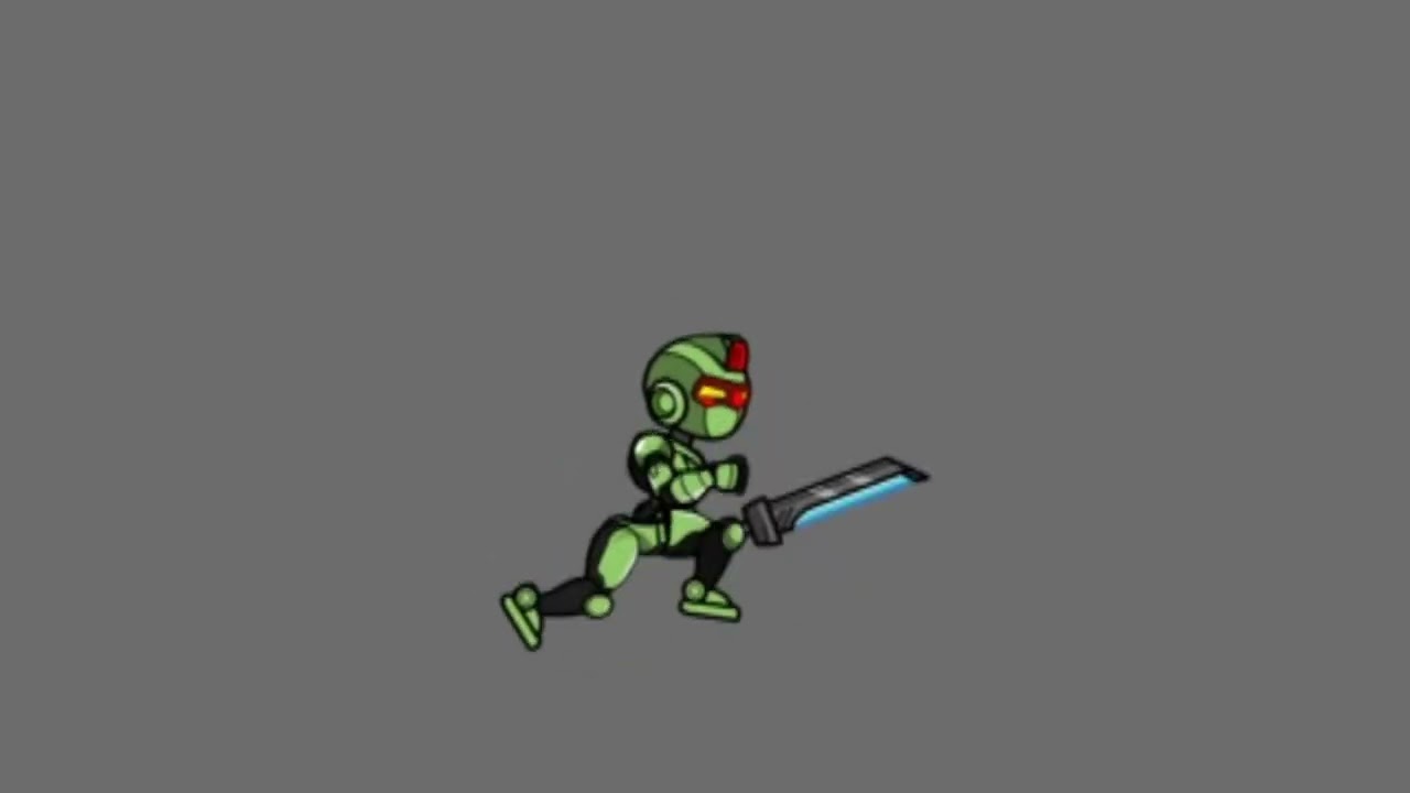 GREEN ROBOT Character sprites