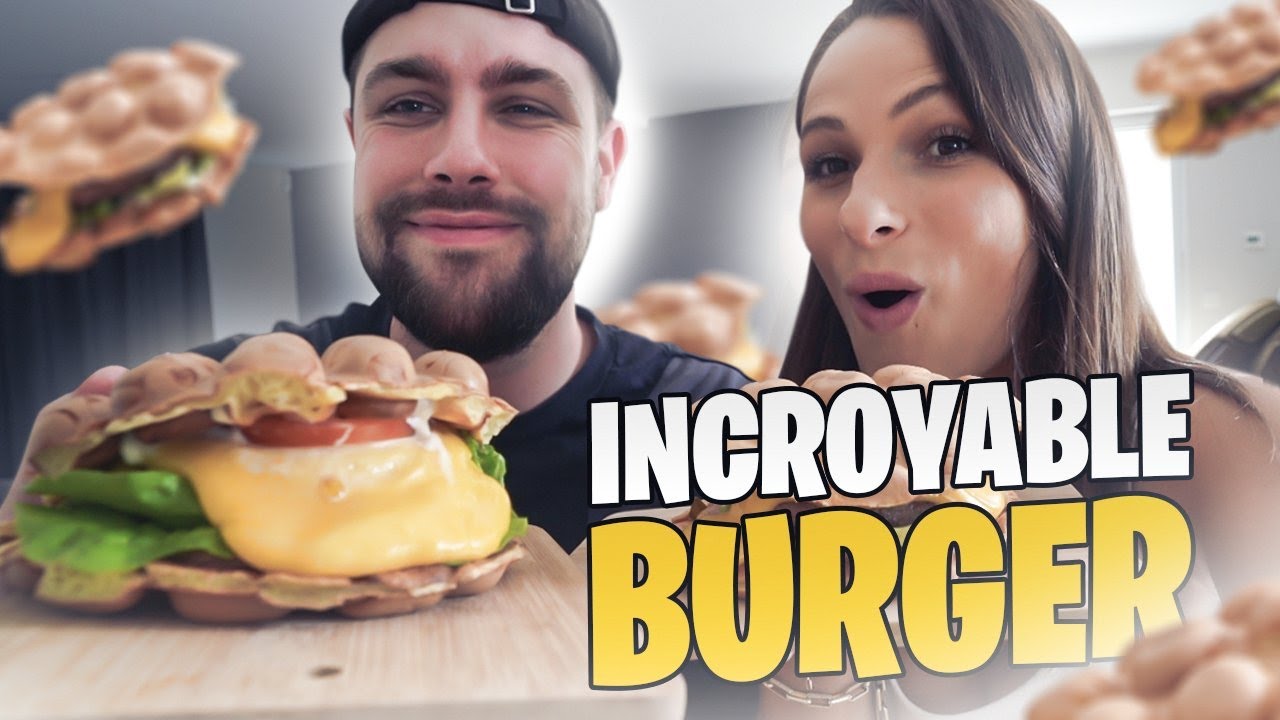 Je teste les Waffles Burgers avec Valouzz et c'est une dinguerie ! (il m'a mit 10/10) 😱