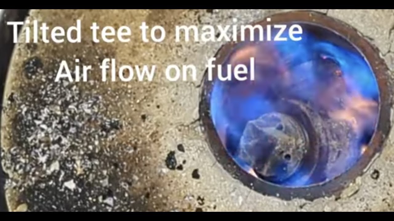 Getting the most heat possible from a waste oil heater. Articulating air head lets you dial in.