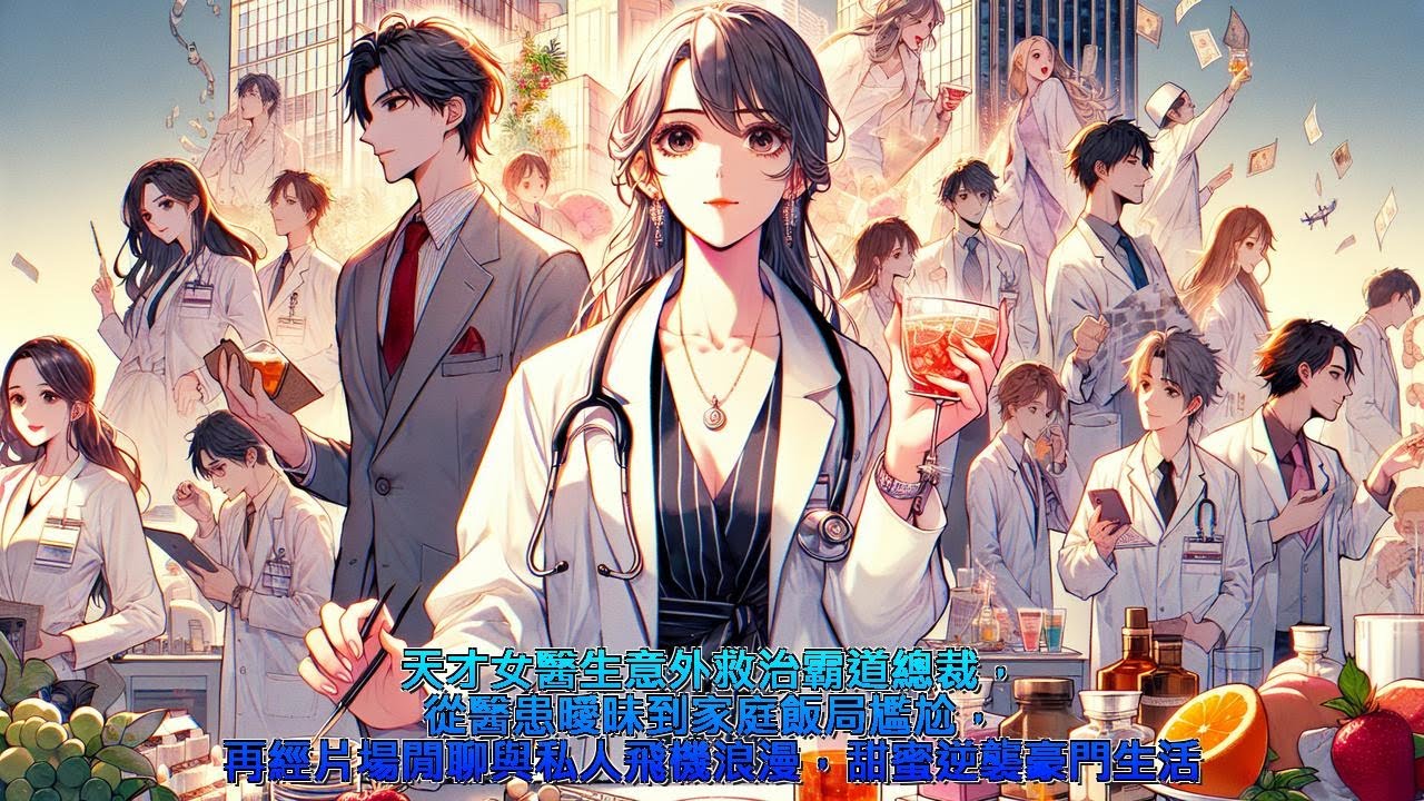 【霸道總裁小說】 《天才女醫生意外救治霸道總裁，從醫患曖昧到家庭飯局尷尬，再經片場閒聊與私人飛機浪漫，甜蜜逆襲豪門生活》 #霸道總裁 #都市愛情 #甜寵 #小說 #有聲書 #原創