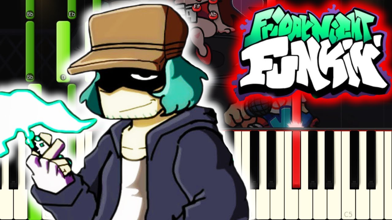 Friday Night Funkin' - VS Garcello FULL WEEK on PIANO