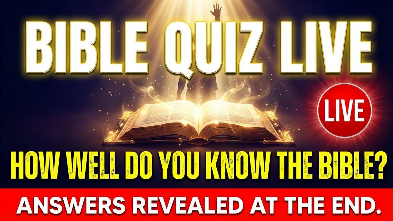 Bible Quiz Live Challenge | Test Your Faith & Bible Knowledge | Stay Until The End for Answers
