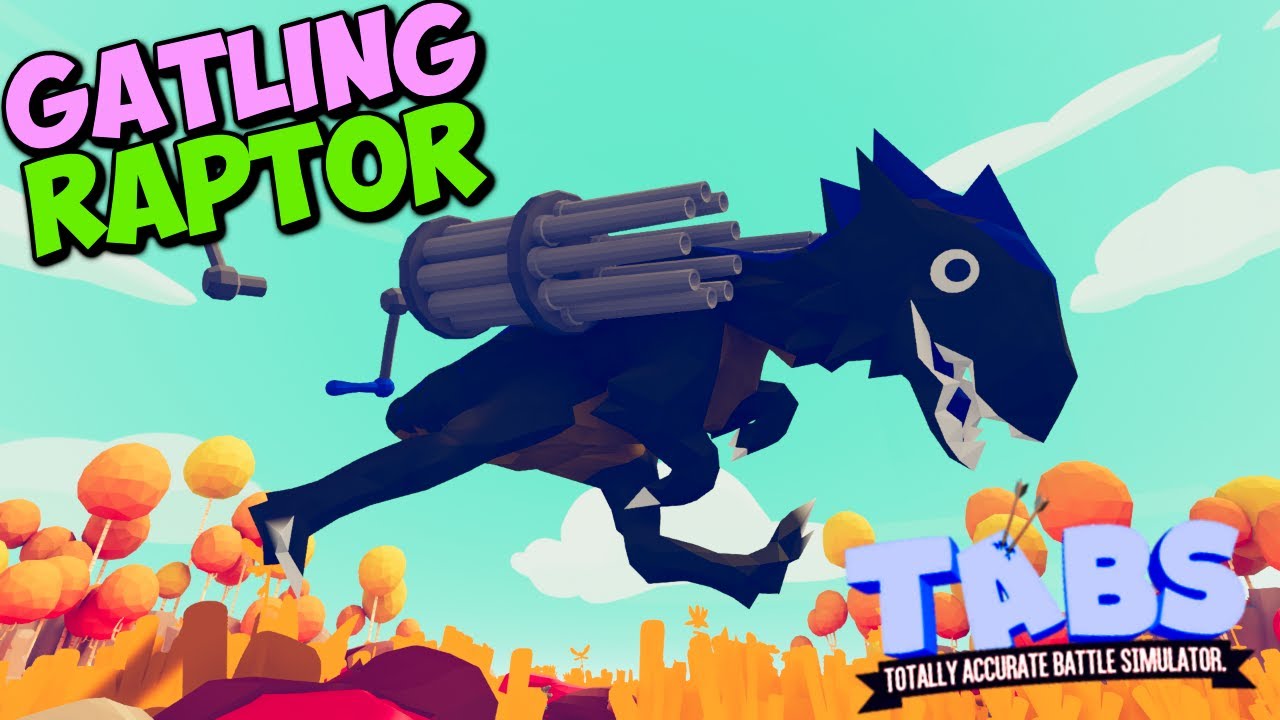 Gatling Raptor vs Every Faction - TABS MODS GAMEPLAY