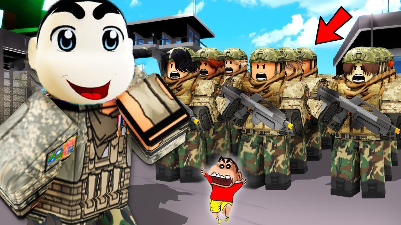SHINCHAN Built BIGGEST ARMY in ROBLOX to CONQUER THE WORLD with CHOP