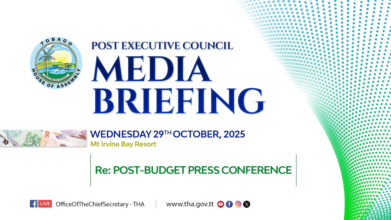 Live from the Mt. Irvine Bay Resort, Post Executive Council Media Briefing.