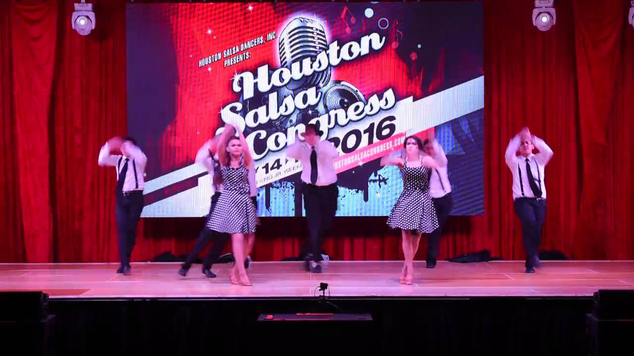 Houston Salsa Congress 2016 - Sunday Night - 6. Pushia Presentations Semi Pro Team