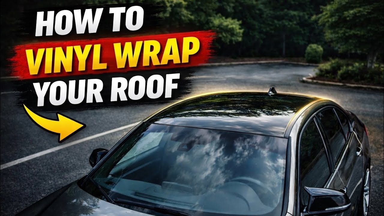 Vinyl Wrapping the Roof on my BMW F30 | #DIY