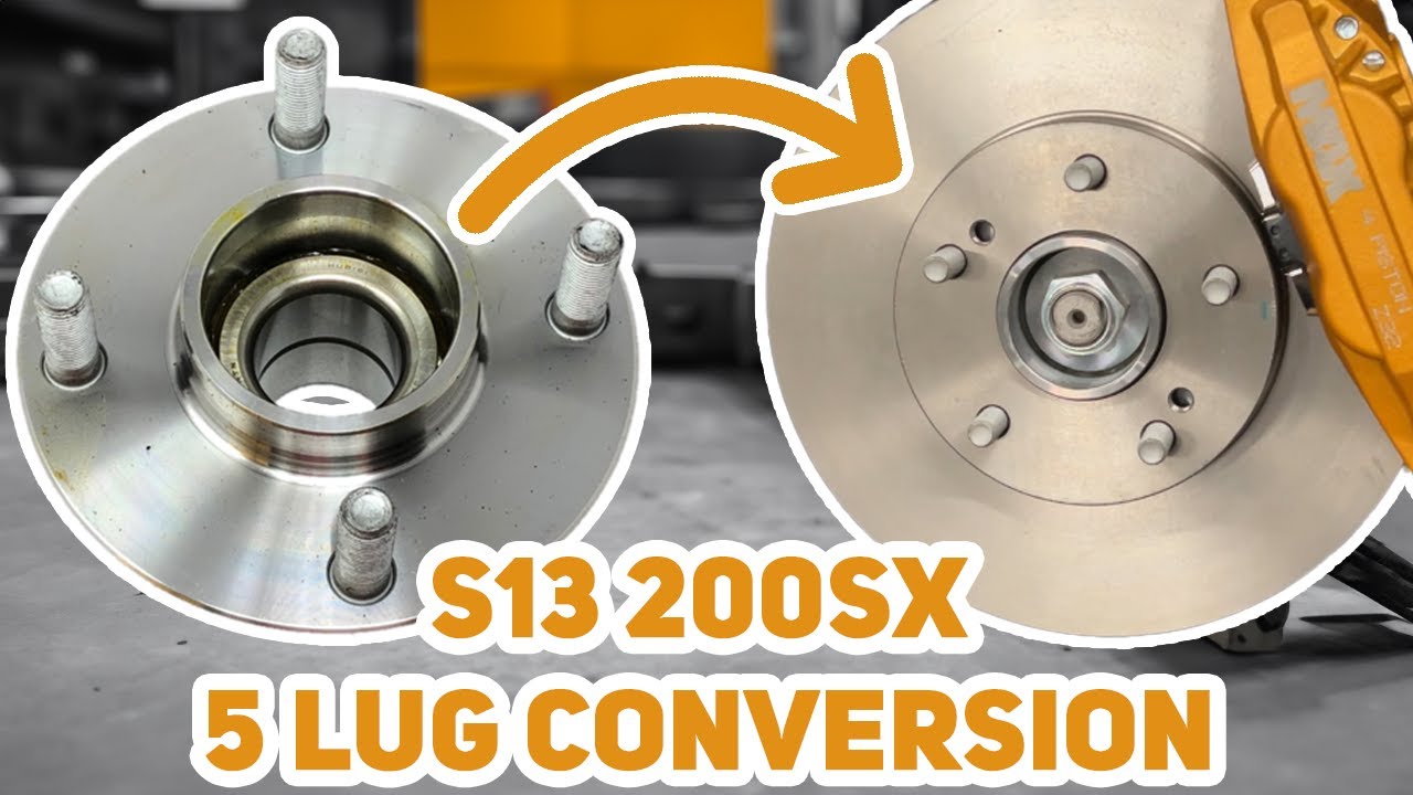 Nissan 200SX S13 5 LUG conversion! & new wheels | DWNWRK