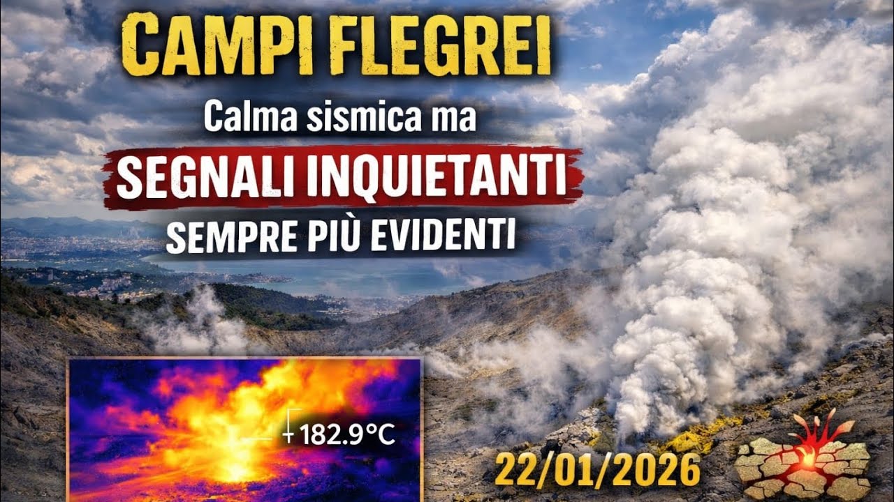 Campi Flegrei, calma sismica ma segnali inquietanti sempre più evidenti | 22/01/2026