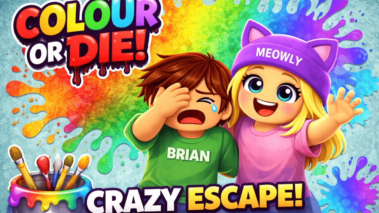 Brian and Meowly tried Colour or Die in Roblox
