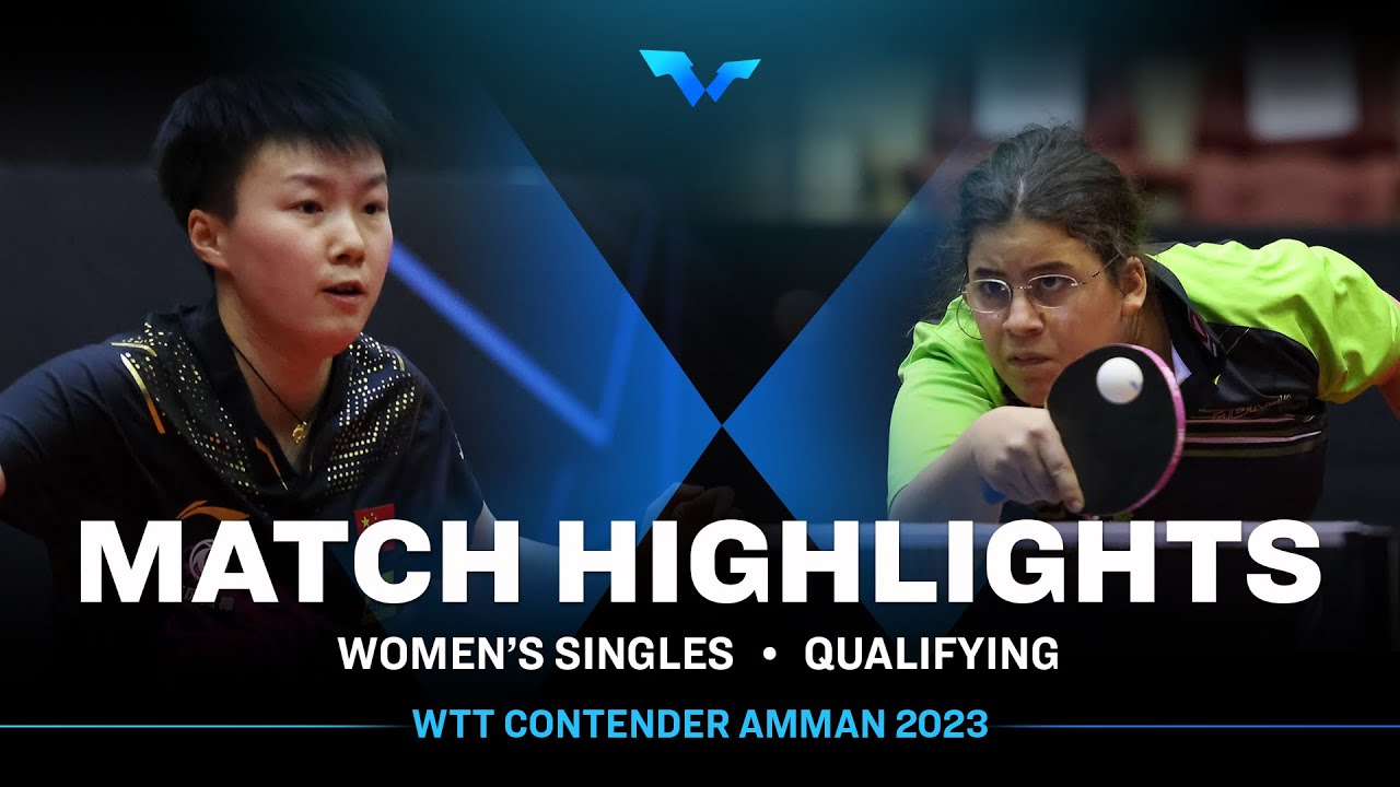 Amelie Solja vs Fan Shuhan | WS Qual | WTT Contender Amman 2023