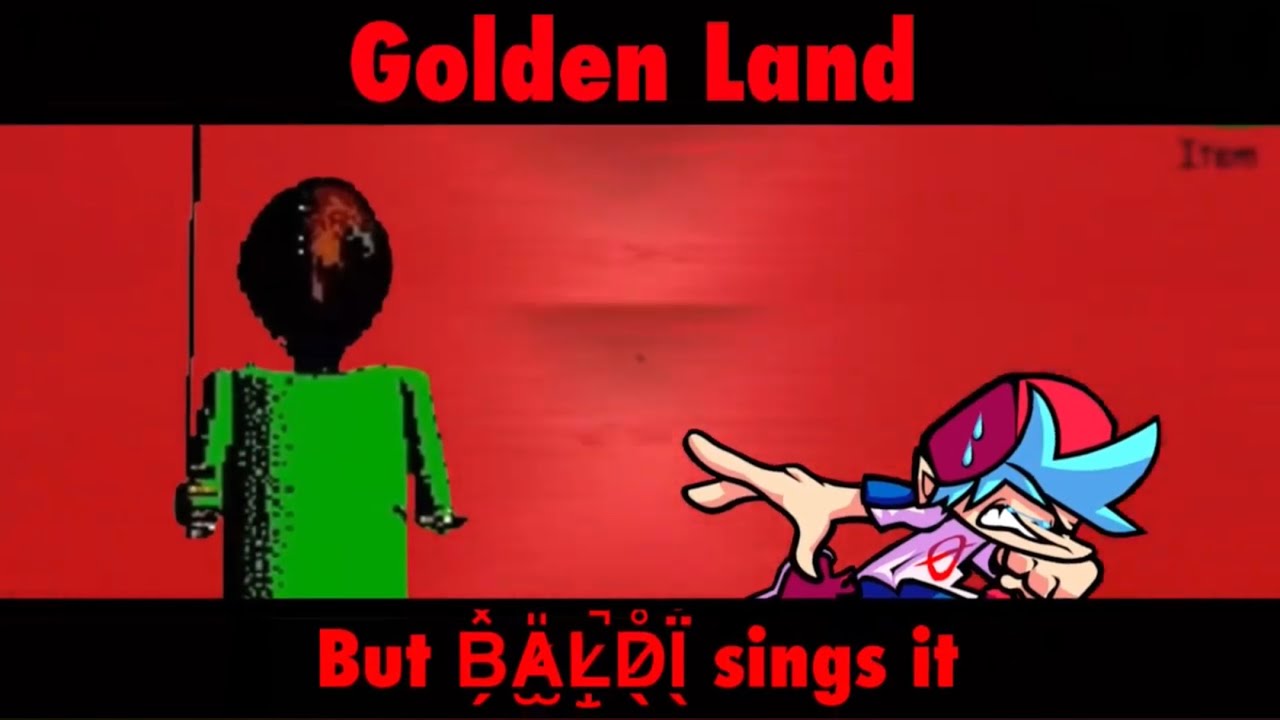 Golden Land but Baldi sings it - Friday Night Funkin Mario’s Madness Cover