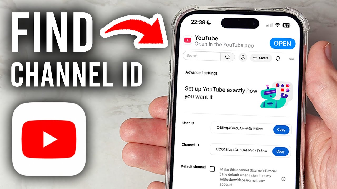 How To Find Your YouTube Channel ID In Mobile  - Step By Step