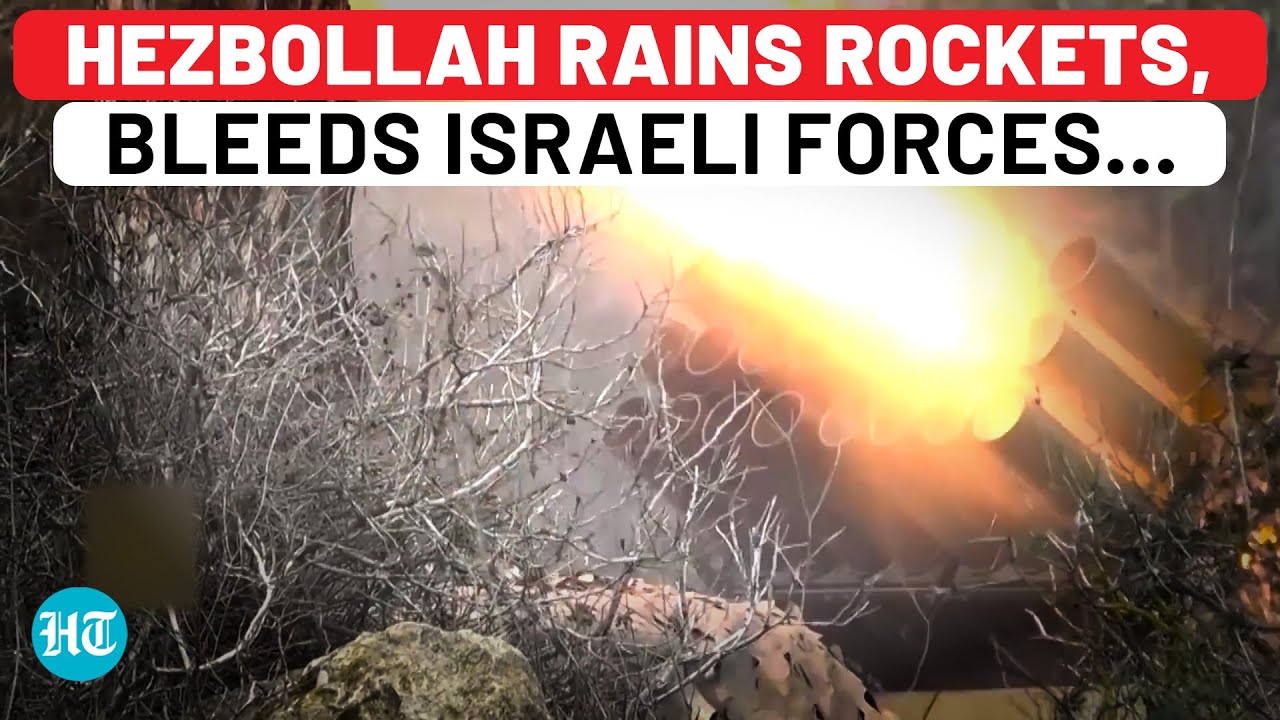 Hezbollah’s Falaq & Katyusha Rockets Wreak Havoc In Israel After IDF Kills 3 In Air Raids | Watch