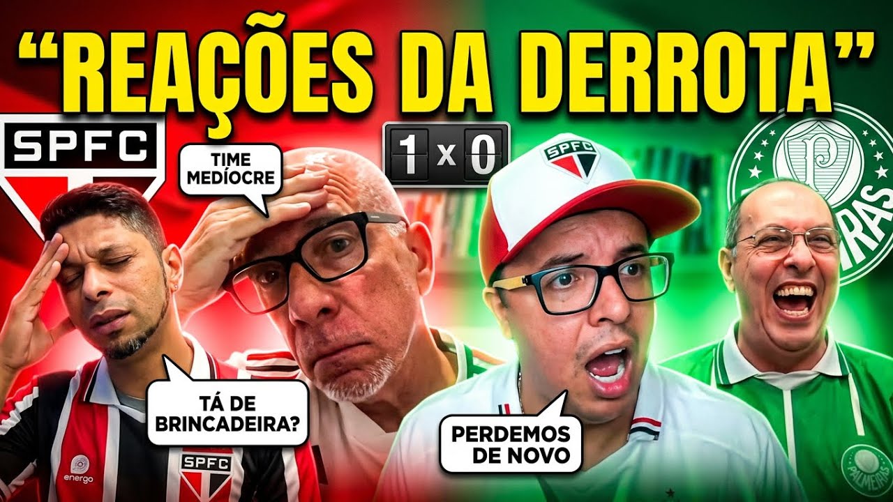 VAMOS RIR! OLHA A REA&Ccedil;&Atilde;O DOS S&Atilde;O-PAULINOS AP&Oacute;S SAO PAULO 0x1 PALMEIRAS&hellip; DEU RUIM! 😳😂😂