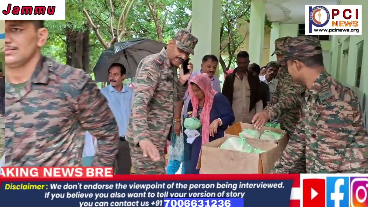 Sunjwan Mein Army Ka Flood Relief Camp – Logon Ko Mila Medical Aur Ration Ka Sahara”